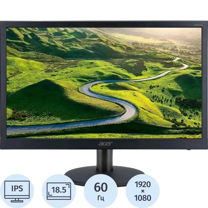 Монитор Acer (UM.XE2CD.B01)18,5/FWXGA/TN/60Hz/200cd/5ms/HDMI/VGA