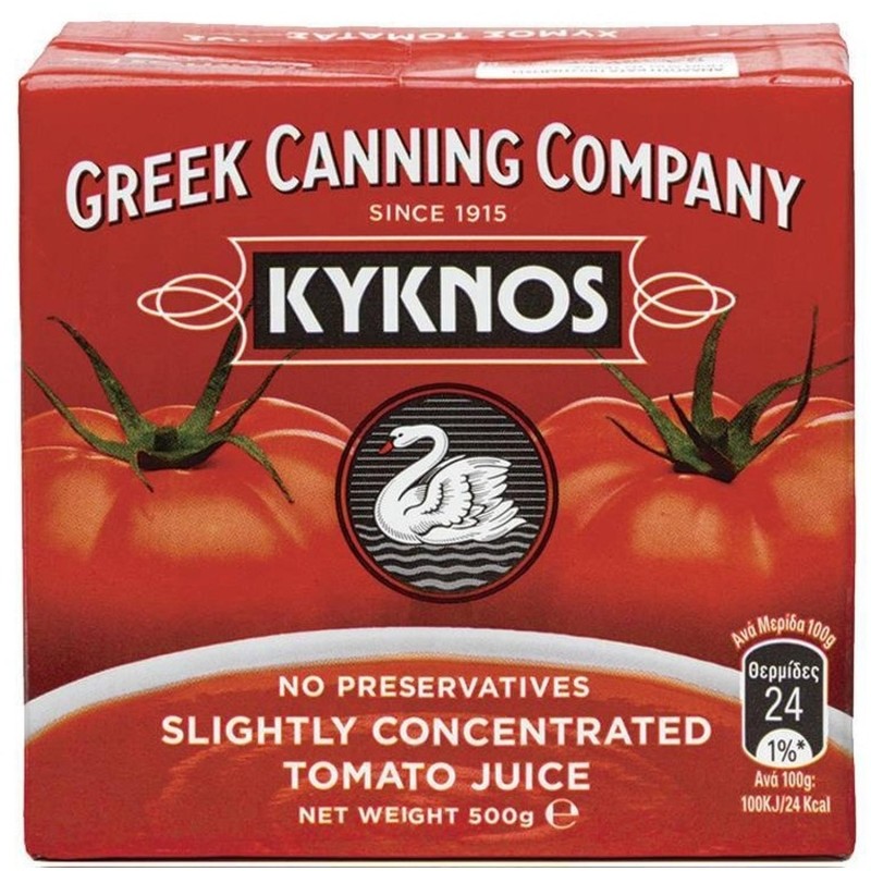 Томаты KYKNOS протёртые в собственном соку, 500г