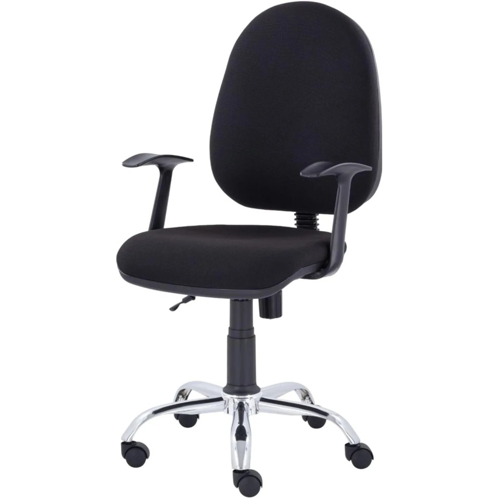 Кресло UP_EChair 223 PC ткань черная С11, хром Кресло UP_EChair 223 PC ткань черная С11, хром