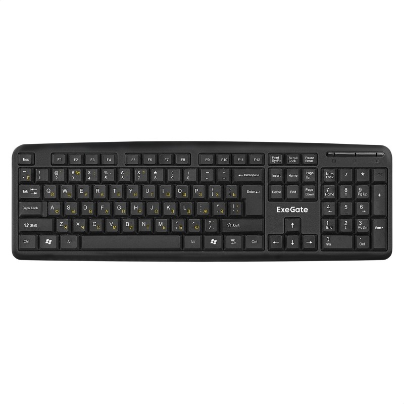 Клавиатура ExeGate LY-331L черный USB Color box