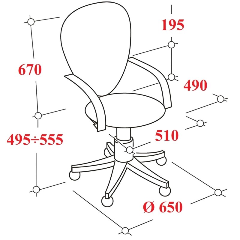 Кресло VT_EChair-695 TPU кожзам черный, LT, пластик