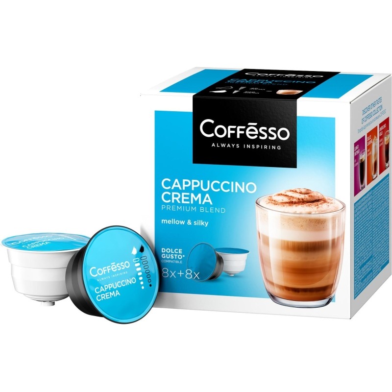 Кофе в капсулах Coffesso Сappuccino Crema dolche gusto 16 шт/уп