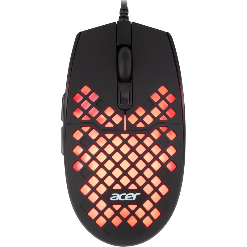 Мышь компьютерная Acer OMW134 черный (800-6400dpi) USB (6кн) (ZL.MCEEE.018)