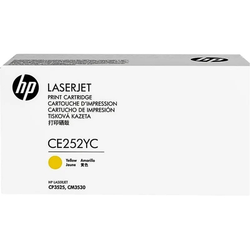 Картридж лазерный HP (C) CE252YC жел. для CP3525/CM3530