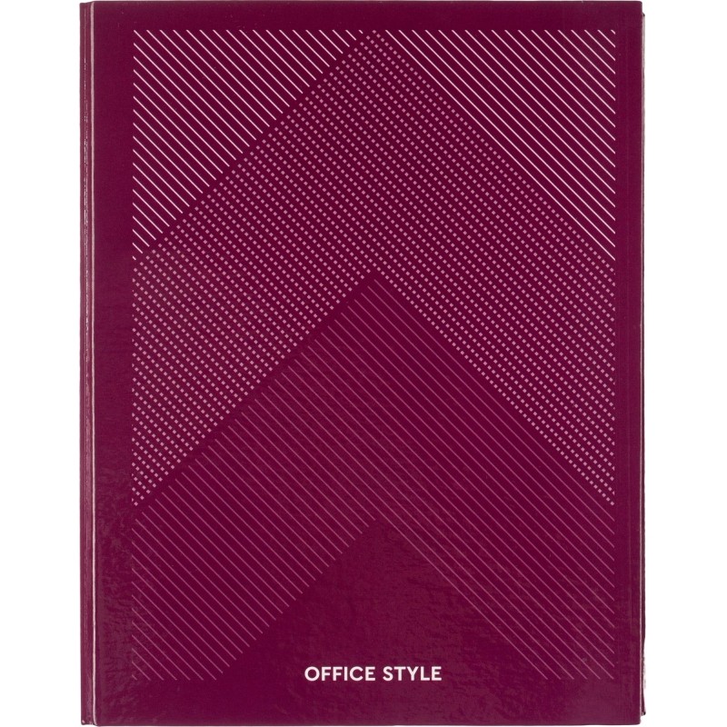 Бизнес-тетрадь А5 120л Attache,на кольцах,тв.обл,мат.лам,клет,Optima сирень