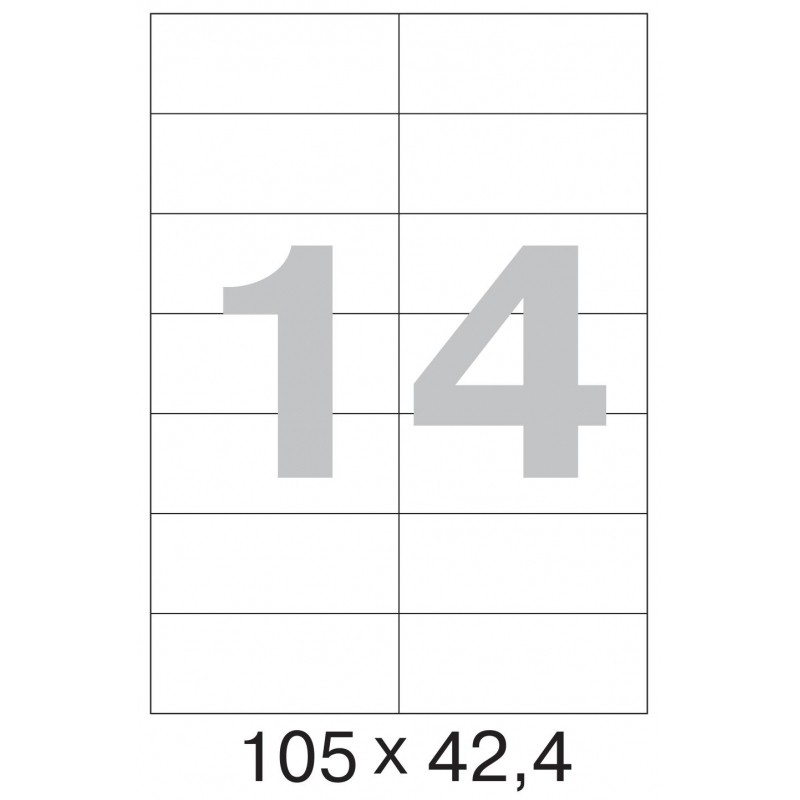 Этикетки самокл. ProMEGA Label BASIC 105x42.4 мм, 14   шт. на лист.А4100 л