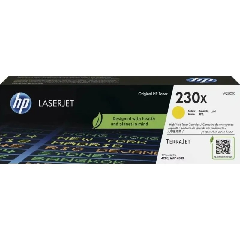 Тонер-картридж HP 230X желт. для LaserJet Pro 4203/4303 (W2302X)