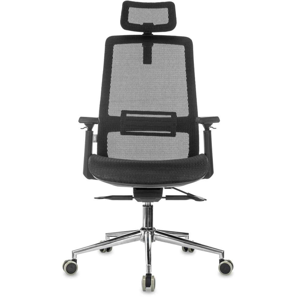 Кресло VB_Бюрократ MC-912-H черный сетка с подгол крест металл Кресло VB_Бюрократ MC-912-H черный сетка с подгол крест металл