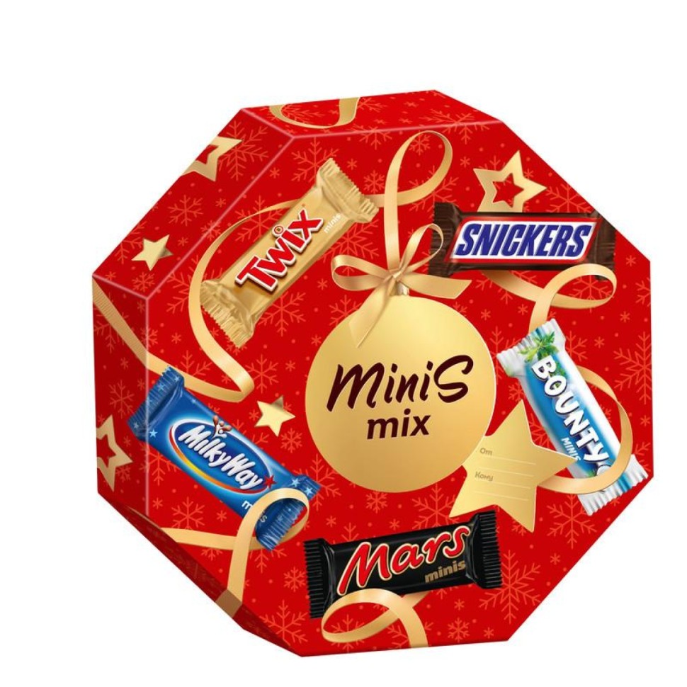 Конфеты New Year Mix шоколадные подарочный набор, новогодние сладости, 262г