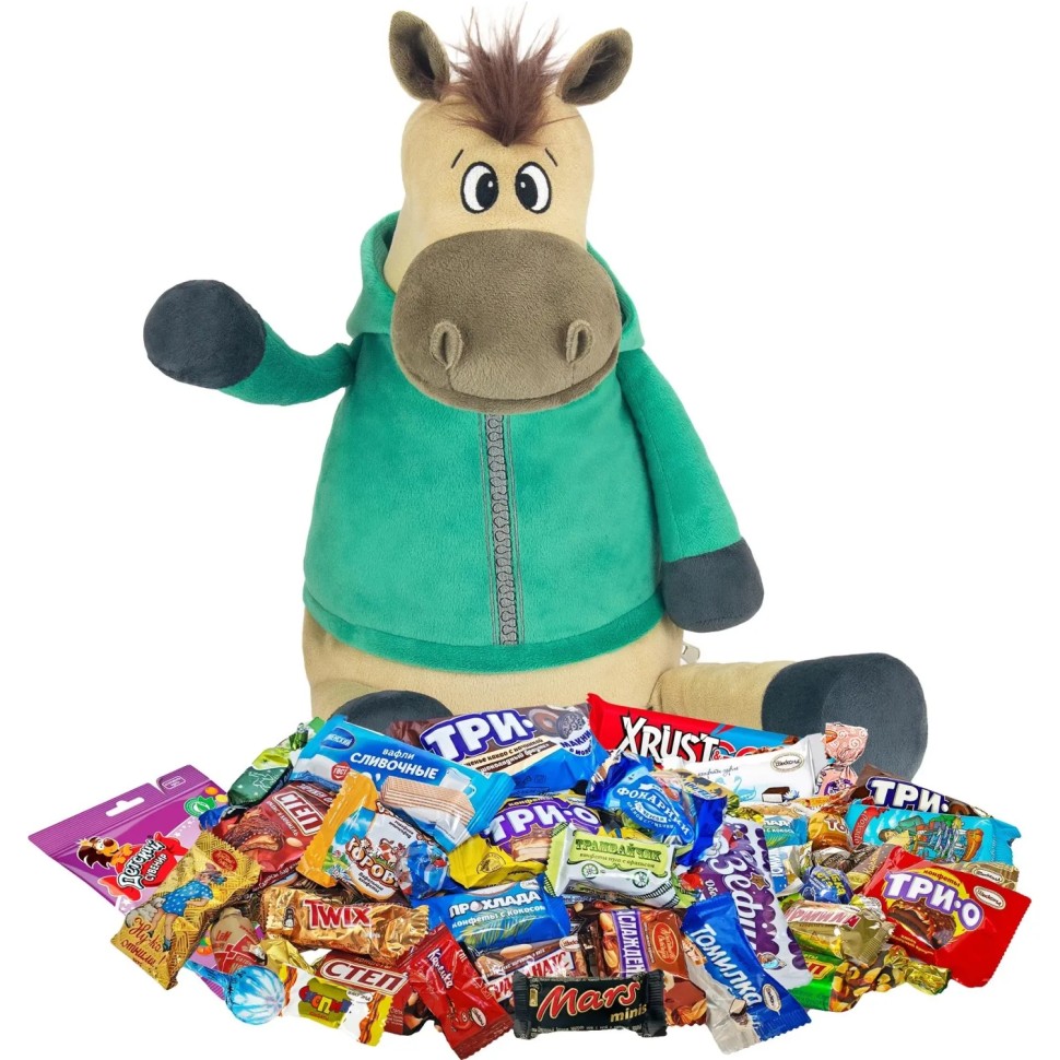 Новогодний сладкий подарок Малахит 1/800 г (стандарт), ПТ26-9бс