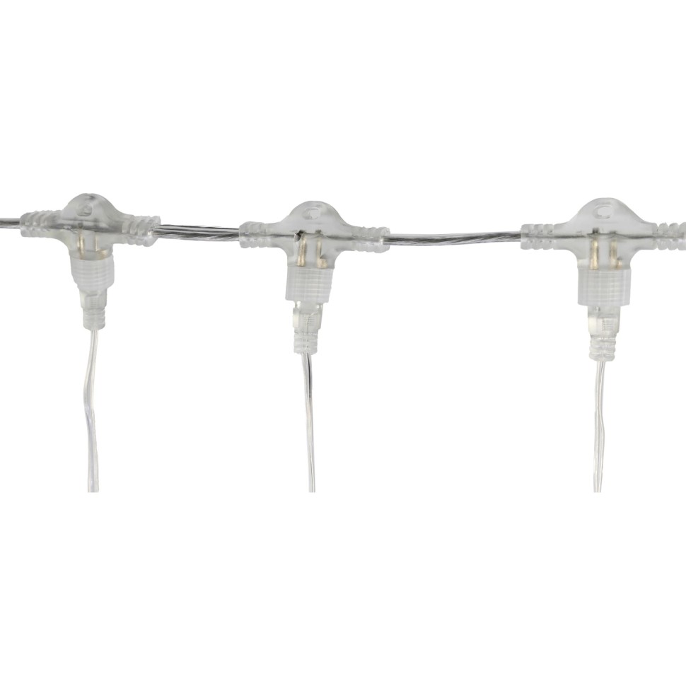 Электрогирлянда Дождь 2x3 м 600LED мерц. IP44 отсоед. нити, хол.бел.HD-YW03