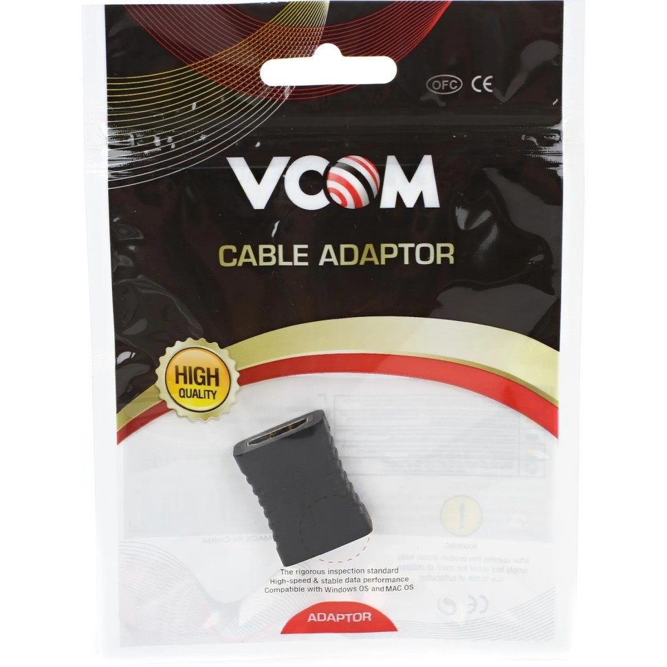 Переходник HDMI (F) &lt;--&gt; HDMI (F)  8K@60Hz прямой, VCOM &lt;CA313