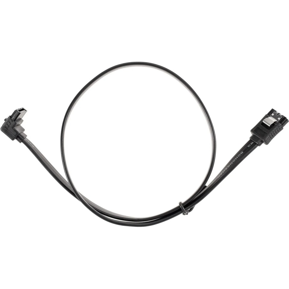 Кабель SATA M --SATA M 3.0V 7 pin  угл разъем Telecom  0.5m &lt;TUS705-0.5M