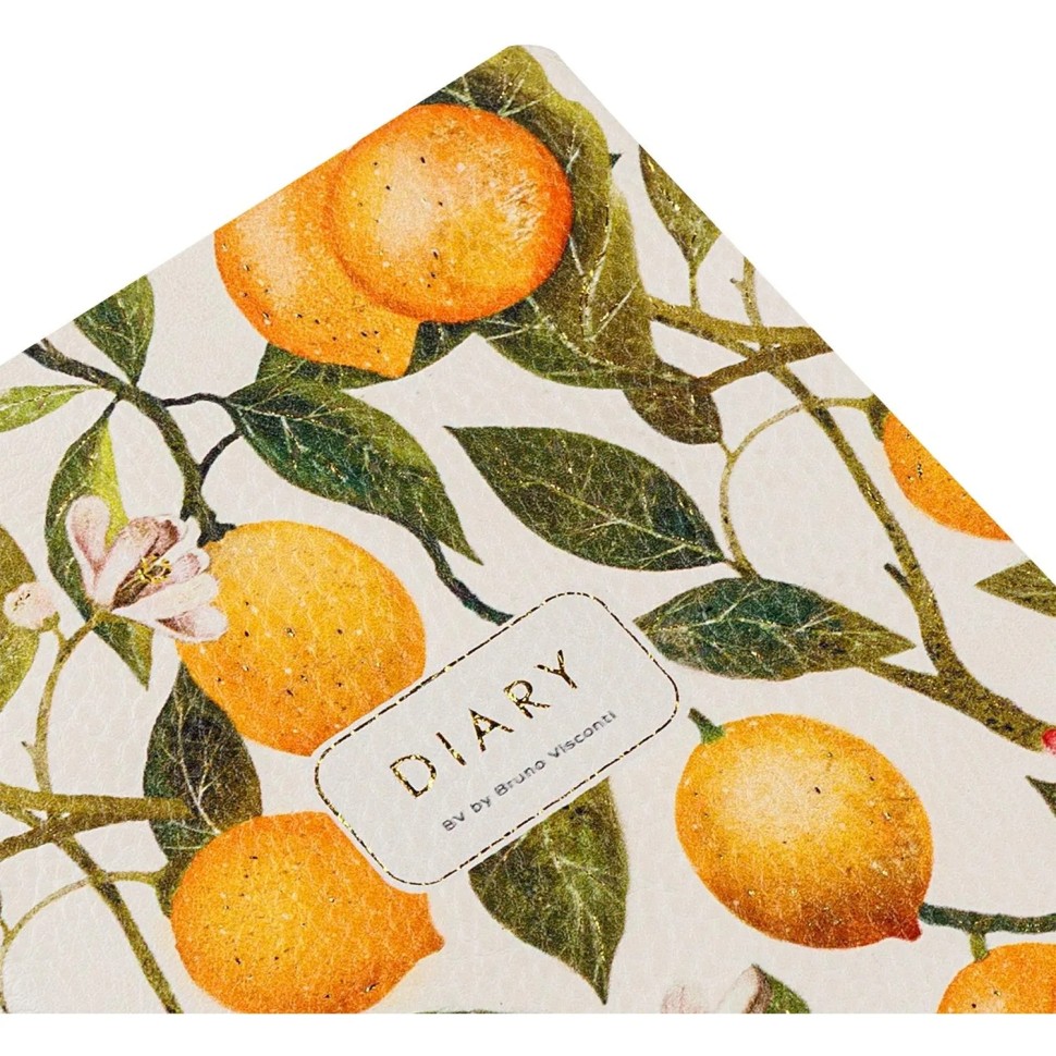 Ежедневник недатированный А5 FLEX FLORA.Lemons 3-743/25