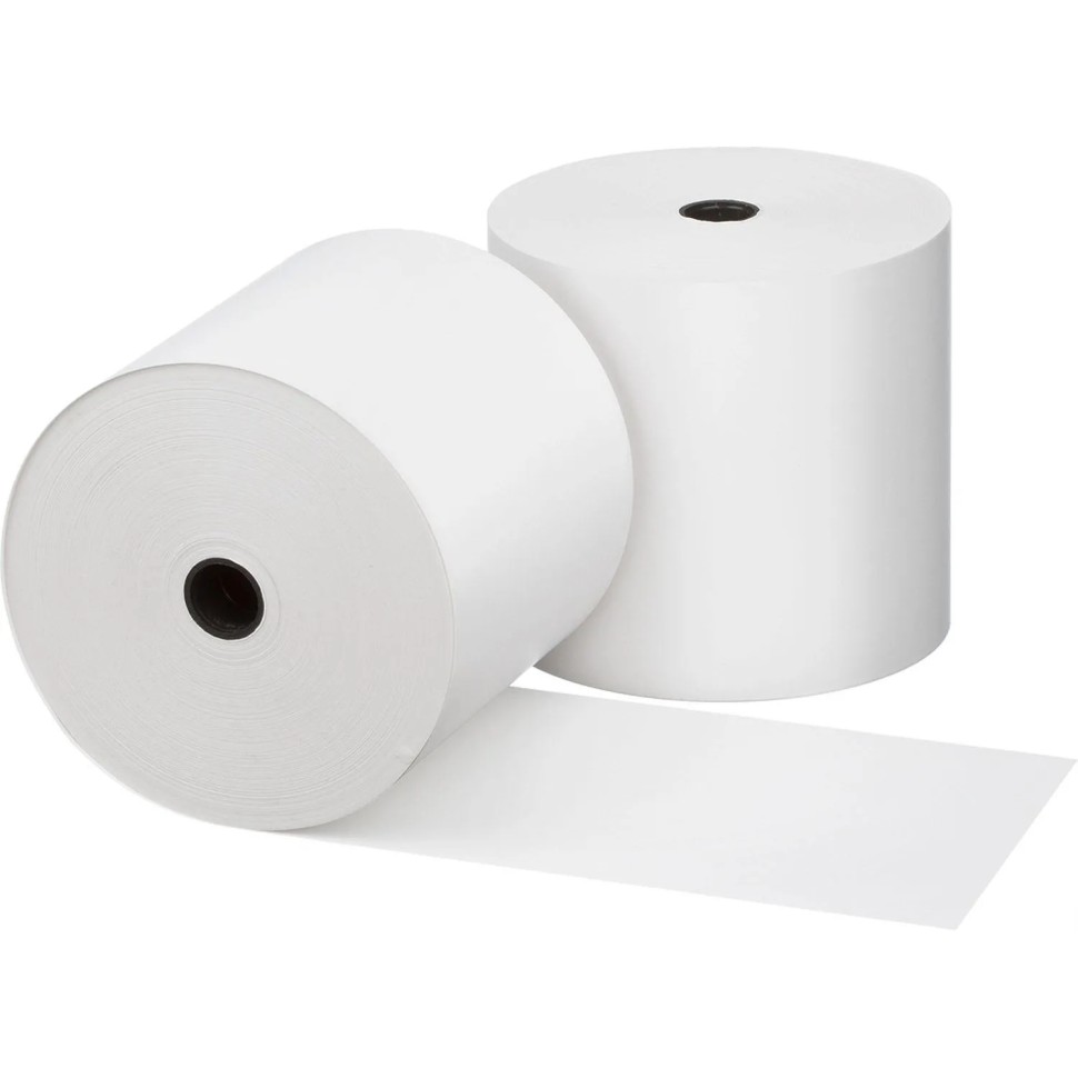 Ролики для касс 80 мм 80м, вт.12, т/б, 46гр/м2, 36шт/уп