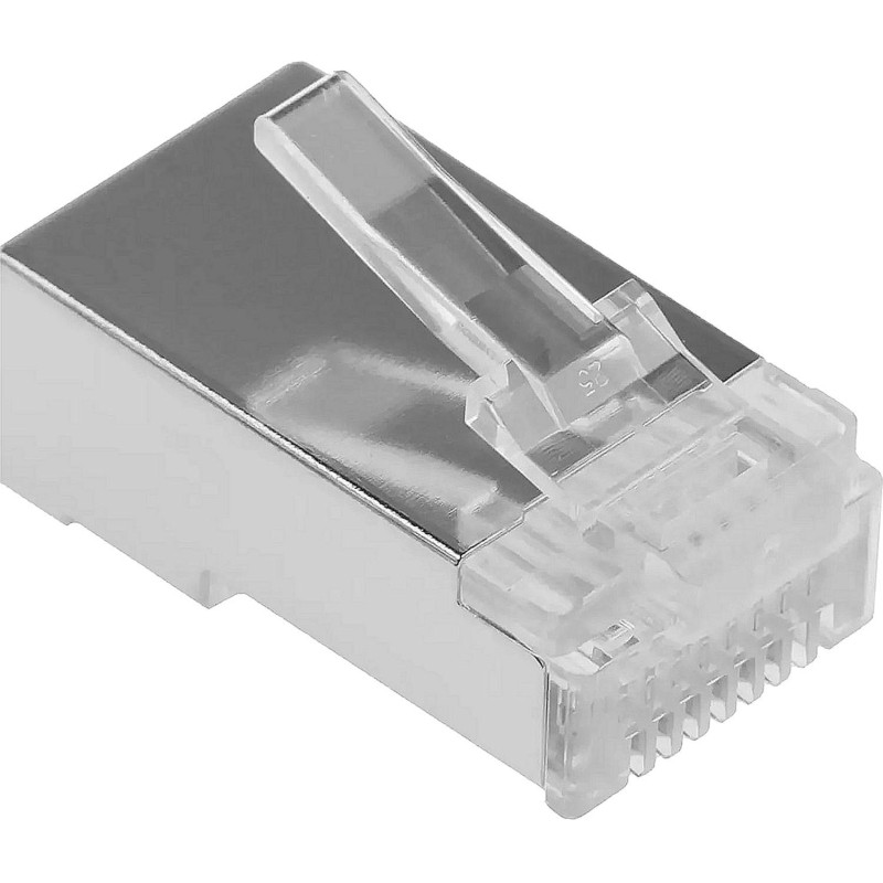 Коннектор TWT TWT-PL45/S-8P8C RJ45 STP 8P8C, универсальный, cat.5e 100шт/уп