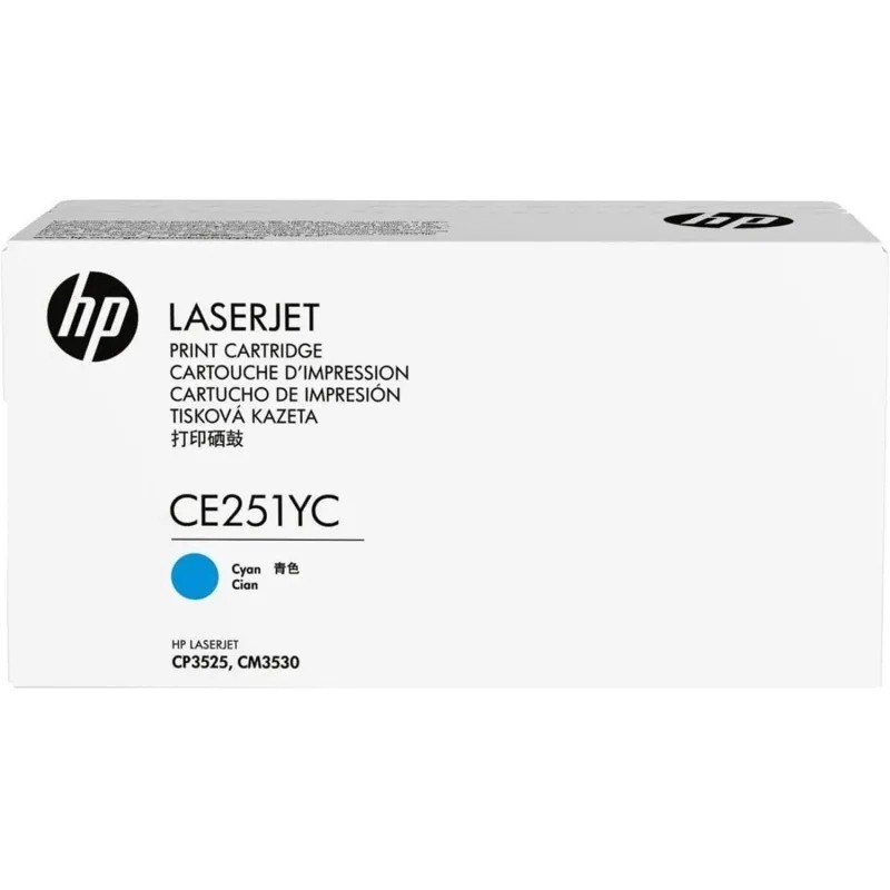Картридж лазерный HP (C) CE251YC гол. для CP3525/CM3530