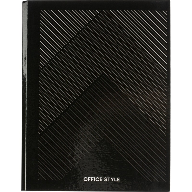 Бизнес-тетрадь А5 120л Attache,на кольцах,тв.обл,мат.лам,клет,Optima черн