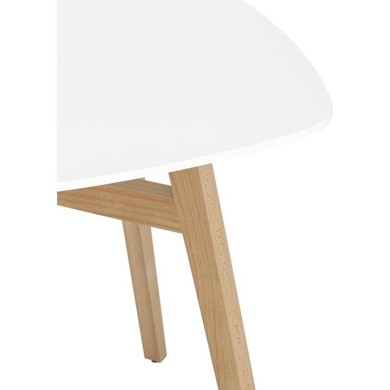 Стол обеденный SG_Target 80x80 белый ножки массив бука