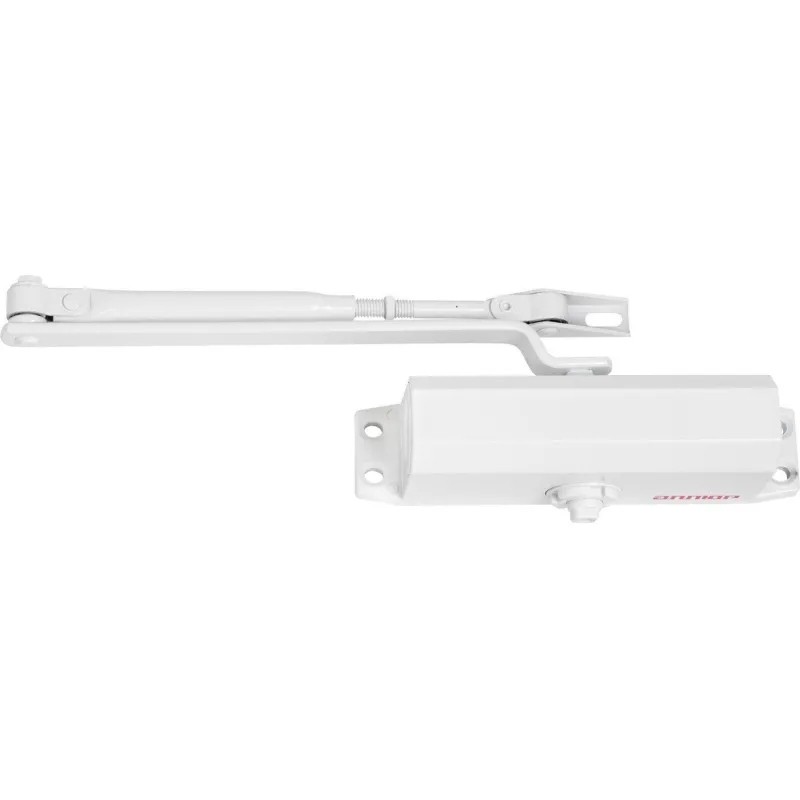 Доводчик дверной АЛЛЮР COMFORT ДД 165/3-4 A-W (до 100 кг) белый, морозост