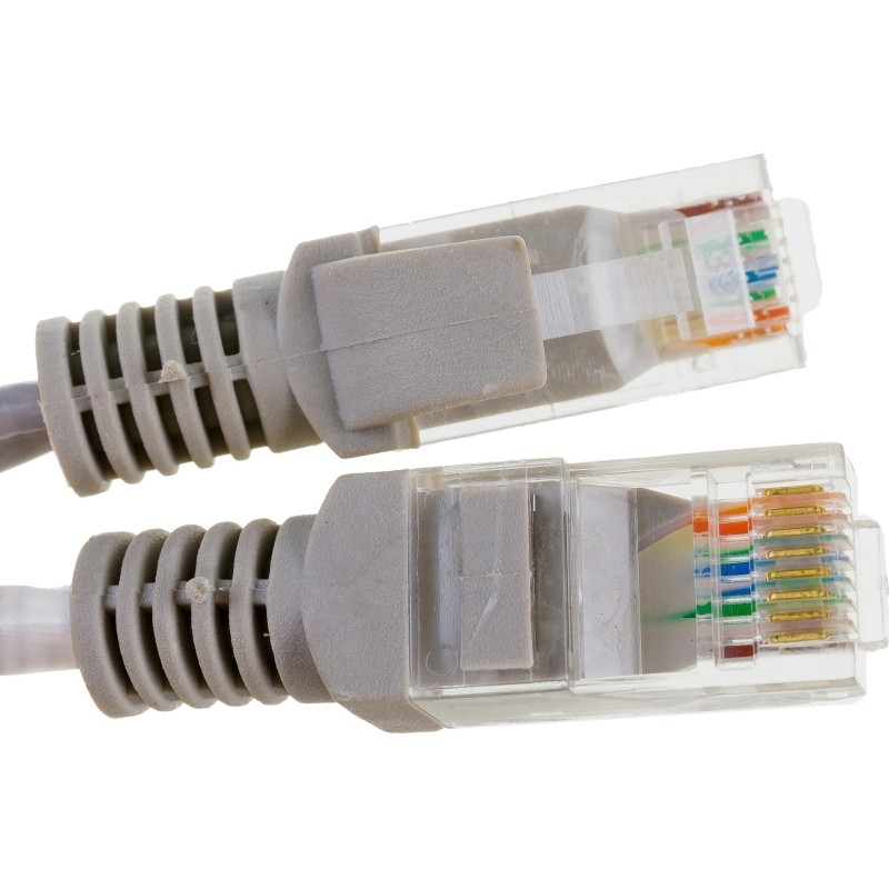Патч-корд ExeGate (EX169509RUS) UTP-RJ45-RJ45-5e-0,5M-GY, UTP, серый OZ