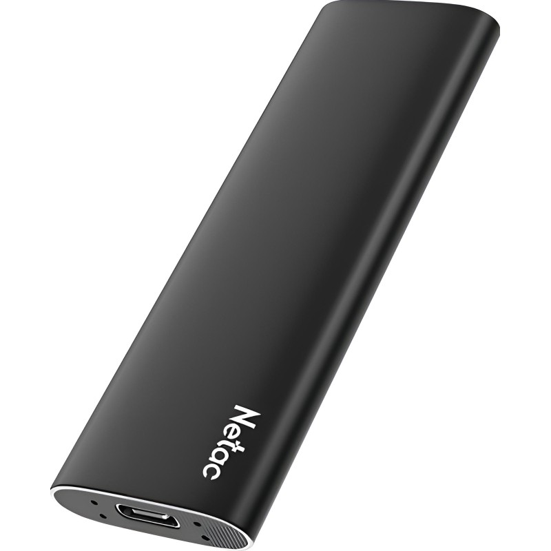 Портативный SSD Netac 250Gb/USB-C/EXT/Black (NT01ZSLIM-250G-32BK)