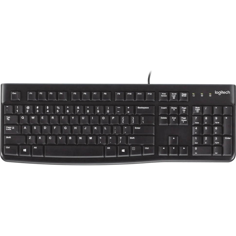 Клавиатура Logitech USB K120 ANSI EN/RU BLACK (920-002583) Клавиатура Logitech USB K120 ANSI EN/RU BLACK (920-002583)