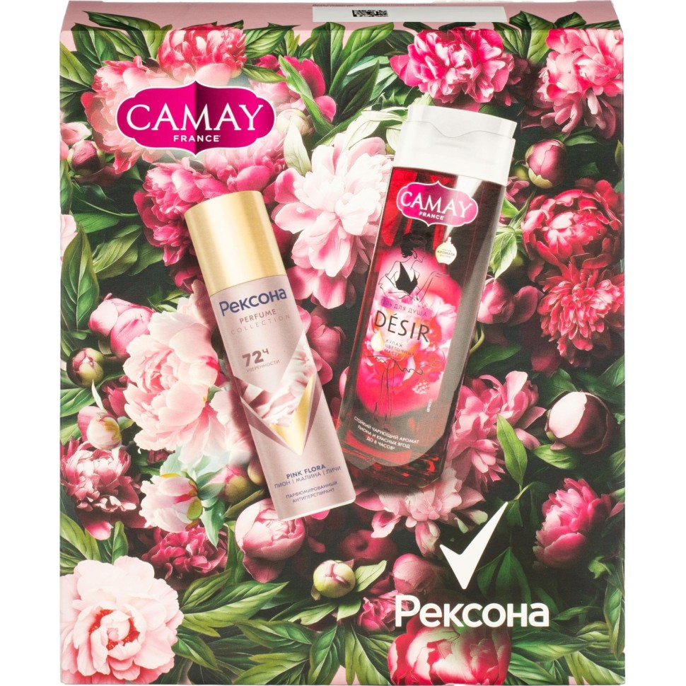 Подарочный набор Рексона+Camay женский дезодорант и гель для душа