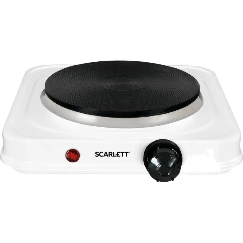 Плита SCARLETT SC-HP700S41, 1000Вт, белый