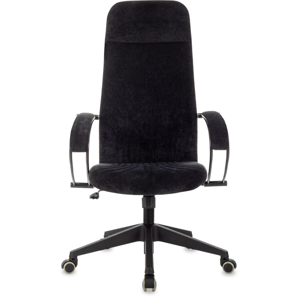 Кресло VB_Бюрократ CH-610SL черный Light-20 крестов. металл хром Кресло VB_Бюрократ CH-610SL черный Light-20 крестов. металл хром