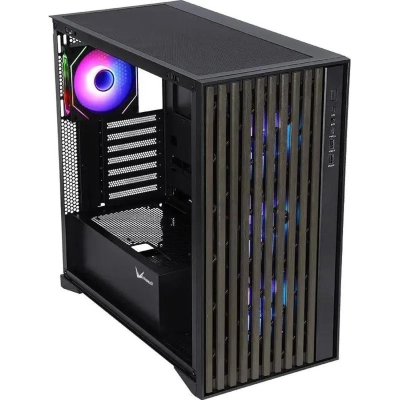 Корпус Formula (TIMBERLINE T0)черн.без БП ATX 6x120mm 6x140mm 2xUSB3.0 aud