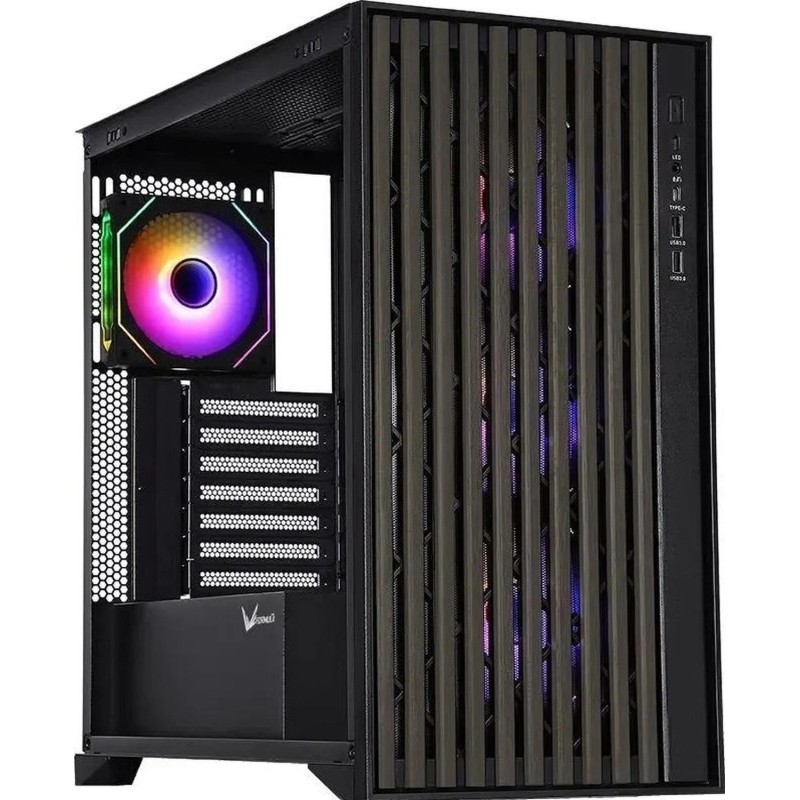 Корпус Formula (TIMBERLINE T0)черн.без БП ATX 6x120mm 6x140mm 2xUSB3.0 aud