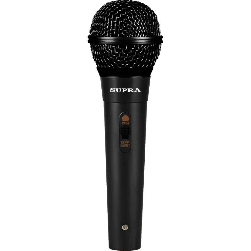 Микрофон Supra SM-3, проводной, съёмный кабель 1.5м, Jack 6.3