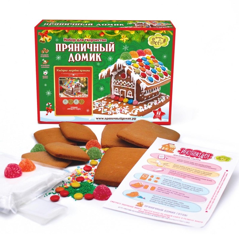 Пряники для творчества Пряничный Домик, 1200г, НГ арт.257