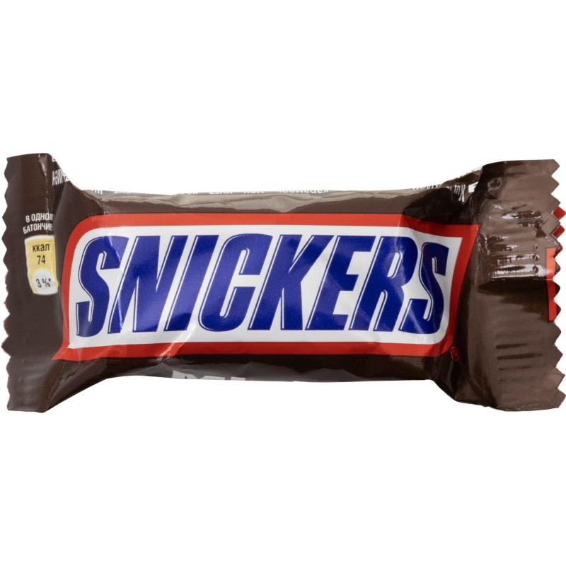 Шоколадный батончик Snickers мини, 1 кг