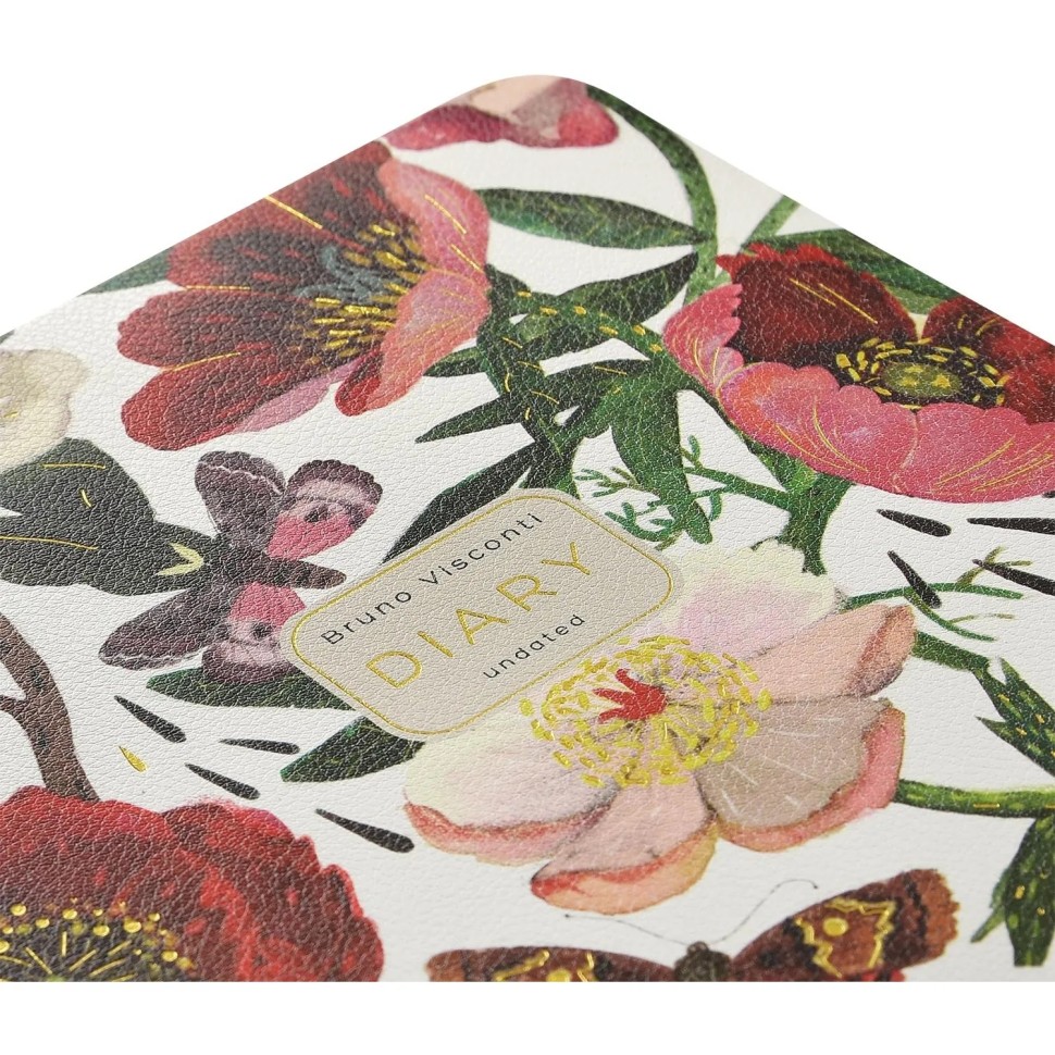 Ежедневник недатированный А5+ FLORA.Пионы 3-744/08