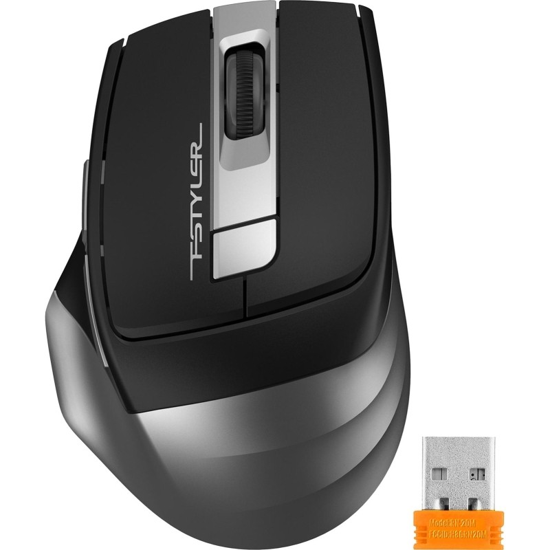 Мышь компьютерная A4Tech Fstyler FG35S серый/черный/2000dpi/WLS/5but