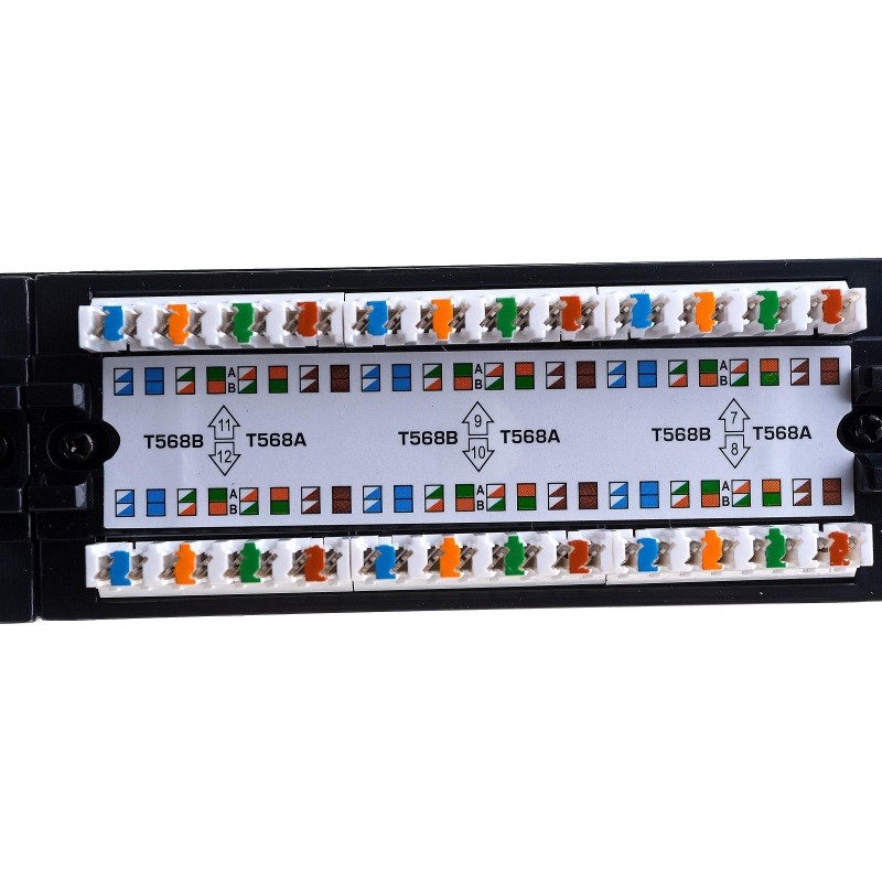Патч-панель TWT TWT-PP24UTP 24 порта, UTP, кат.5E, 1U