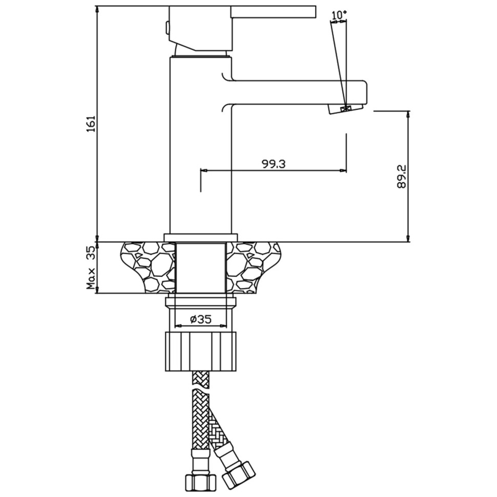 Смеситель для раковины СС_OLIVE&#039;S Torres, 17100TR