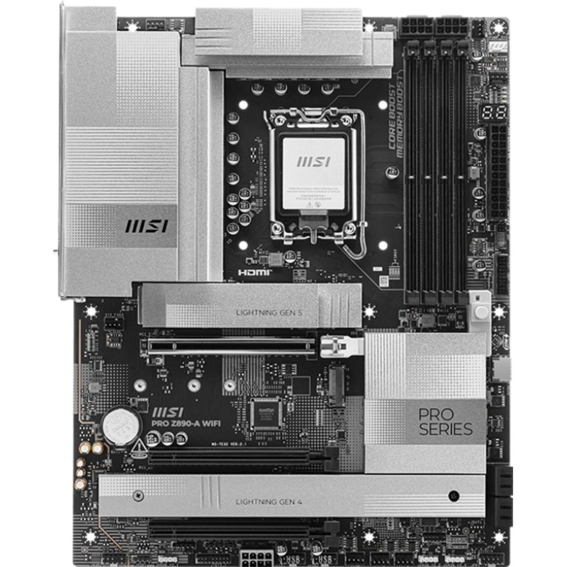 Материнская плата MSI PRO Z890-A WIFI s1851 4xDDR5 ATX RAID+HDMI