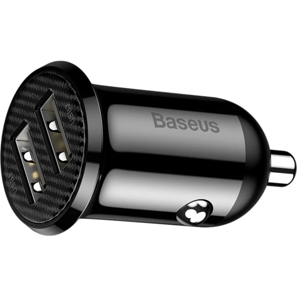 Зарядное устройство Baseus Grain Pro (Dual USB 4.8A ) Black CCALLP-01