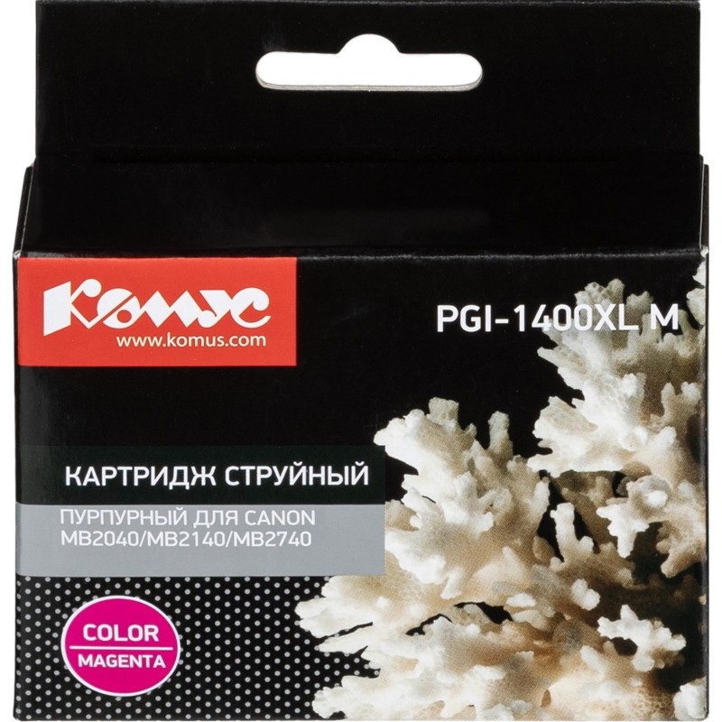 Картридж струйный Комус PGI-1400XL M пур.для Canon MB2040/MB2140/MB2740