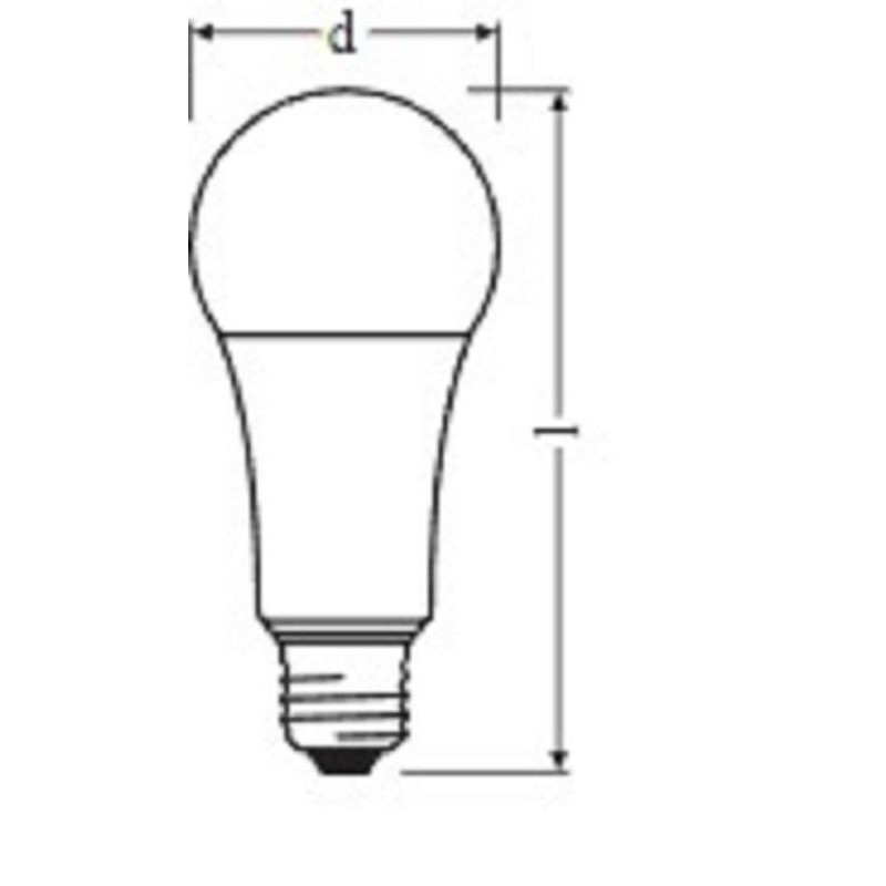 Лампа светодиодная OSRAM LEDSCLA150 15W/840 230VFR E27 695412