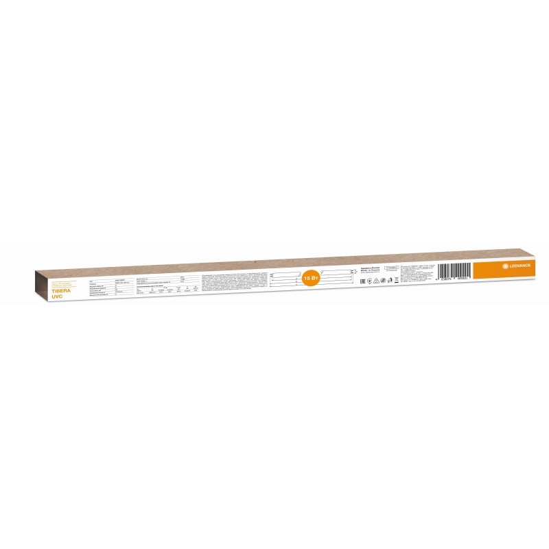 Лампа газоразрядная бакт. УФ LEDVANCE TIBERA UVC 15W G13 T8 (4058075499201)