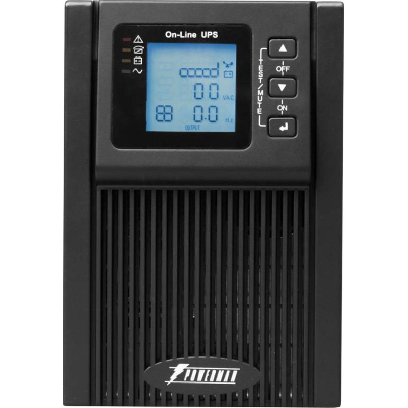 ИБП Powerman Online 1000 Plus, LCD, дв.преоб.,1000ВА/900Вт,2 EURO,без бат