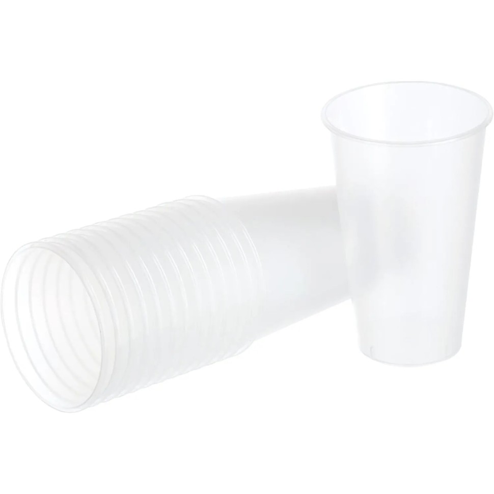 Стакан одноразовый Bubble Cup 500мл МАТОВЫЙ Прозрачный 400шт/уп арт. 1021П