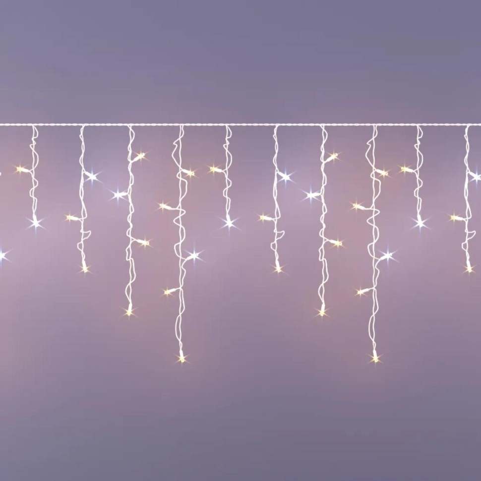 Электрогирлянда 440 LED ламп, размер 2500х70 cм. Тепл.белый, 1 реж. 96284