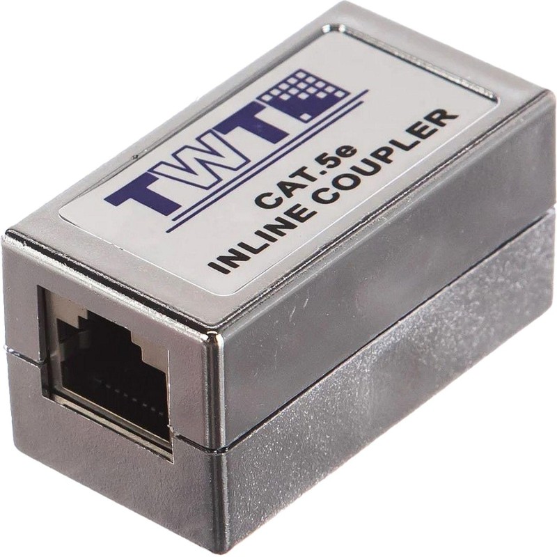Адаптер проходной TWT TWT-CP45STP5E RJ-45, экранированный, категории 5е