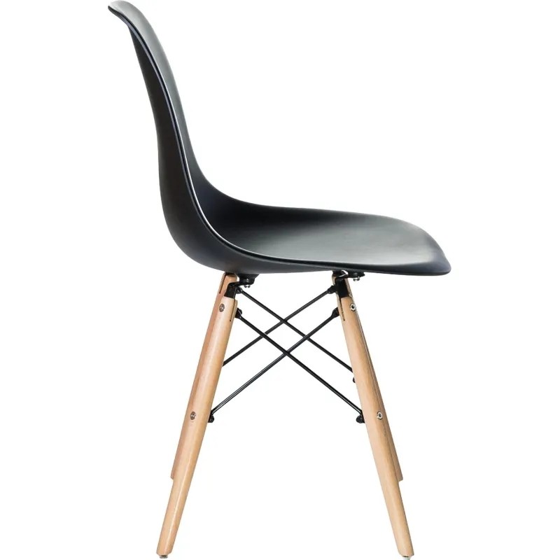 Стул LO_обеденный DOBRIN DSW LMZL-PP638_LB-MTR_P-B-03 свет.бук/чёрный