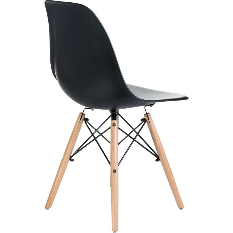 Стул LO_обеденный DOBRIN DSW LMZL-PP638_LB-MTR_P-B-03 свет.бук/чёрный